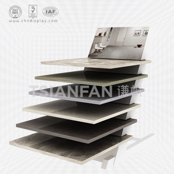 simple ceramic tile displays stand-e2071