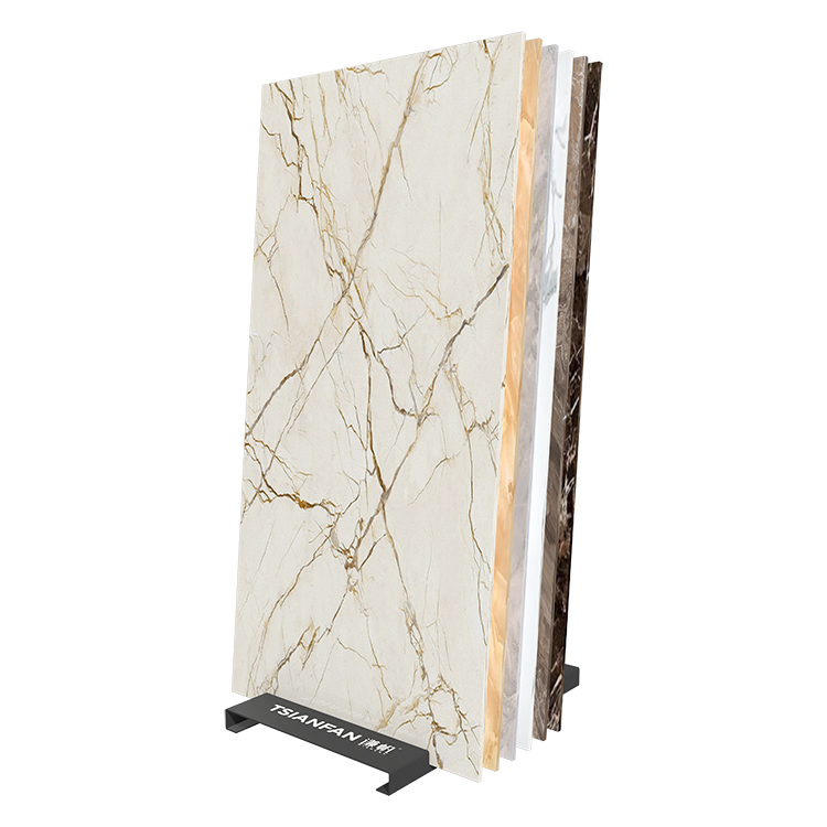 metal porcelain slab tile display stand