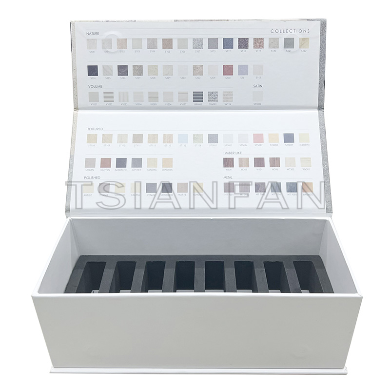 Quartz Stone Sample display box manufacturer