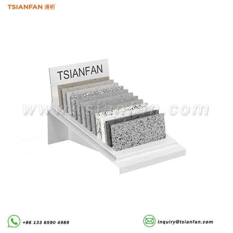 porcelain tile display stone desktop display stand rack-SRT099