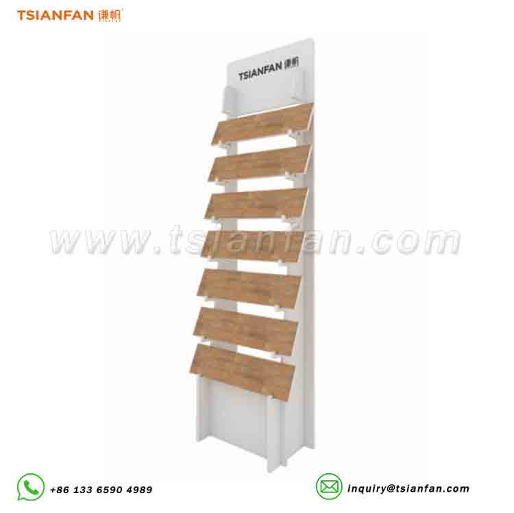 retail store wooden racks for shop displays flooring displays-WL1002