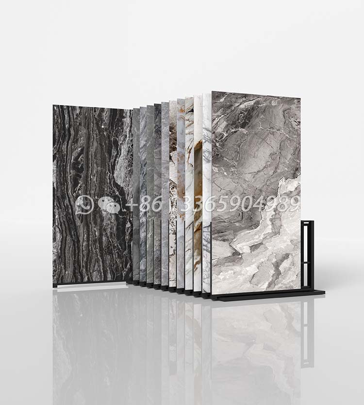 vertical plate push-pull ceramic tile display stand for shop ct602 - Image 4