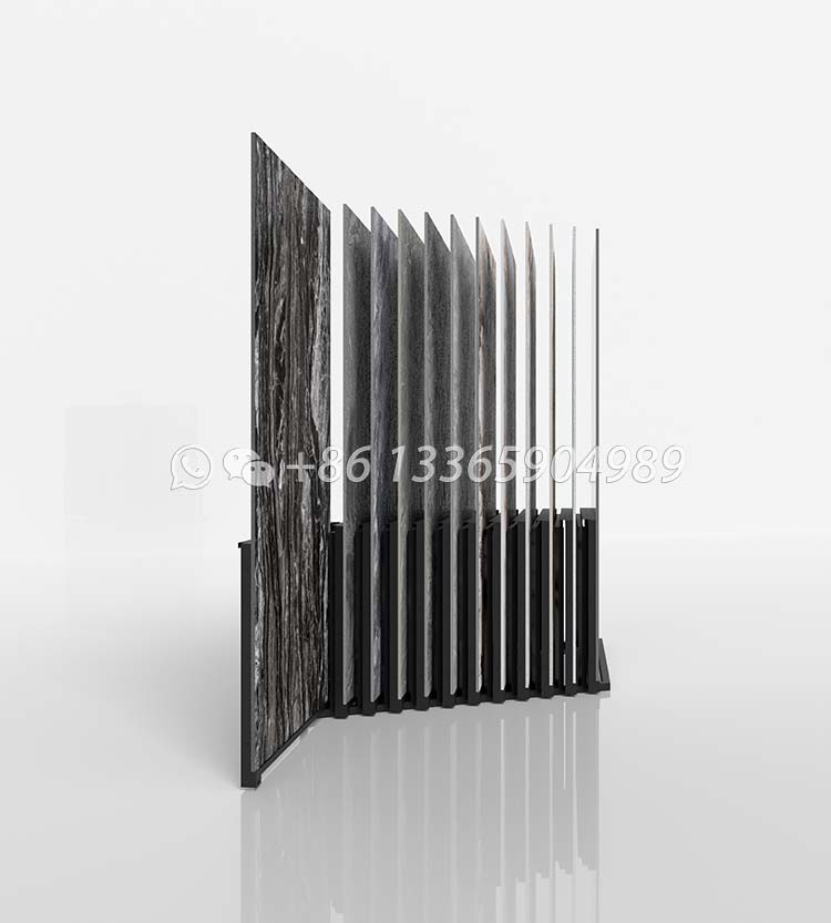 vertical plate push-pull ceramic tile display stand for shop ct602 - Image 3
