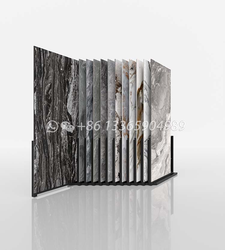 vertical plate push-pull ceramic tile display stand for shop ct602 - Image 2