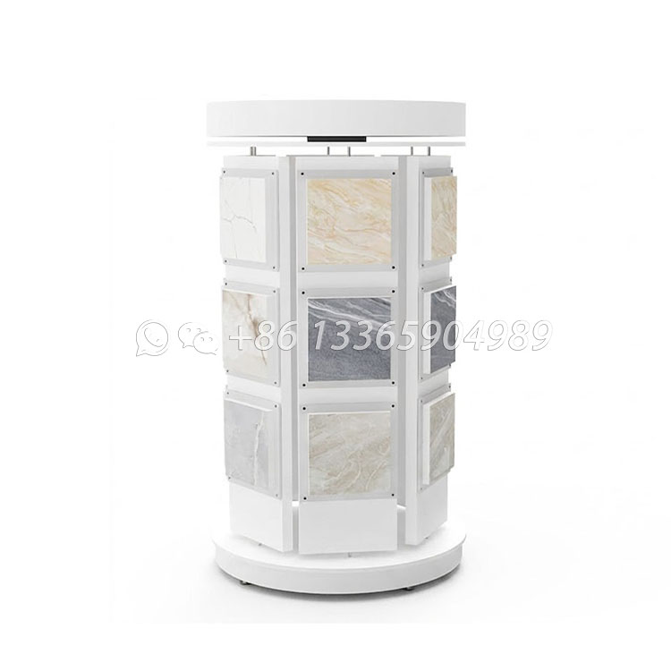 Exhibition hall rotatable display for quartz stone sample display frame-SG1010
