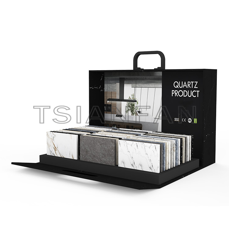New design marble metal table display box-PB017