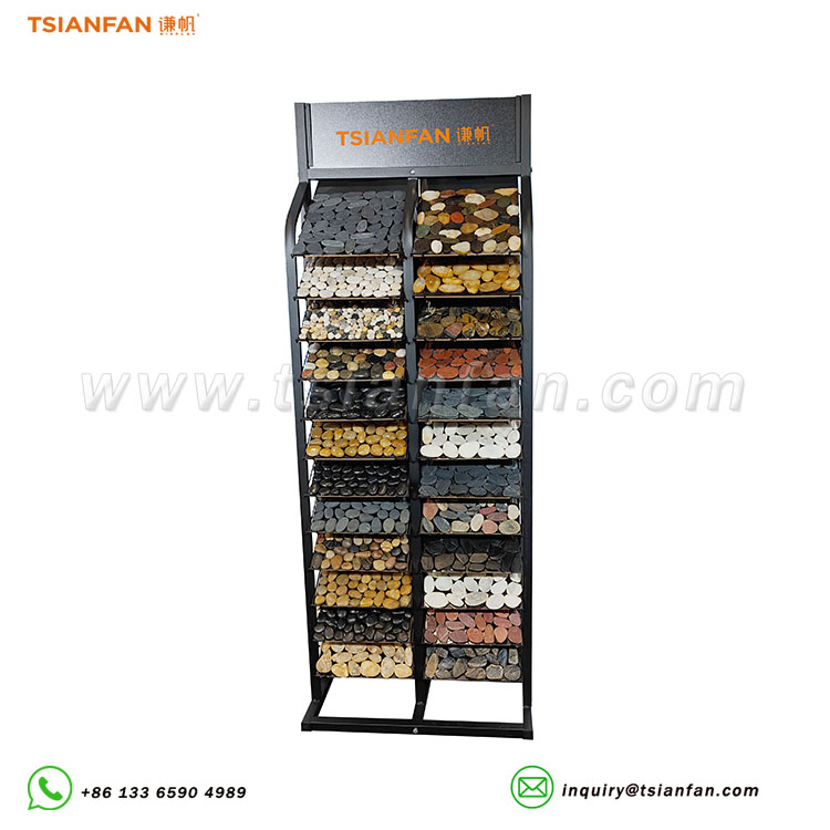 cobble stone single display stand