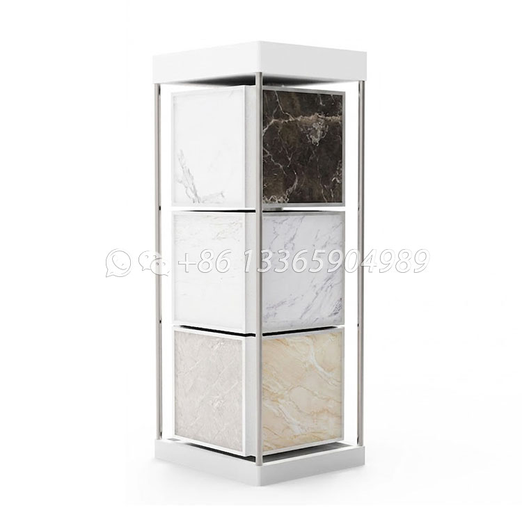 rotatable stone showroom display ideas sample display cabinet Supplier-SG1012