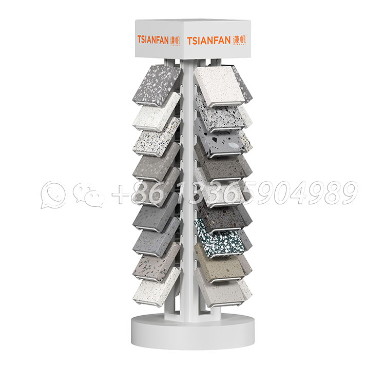 marble stone display tower countertop display rack-SRT3014