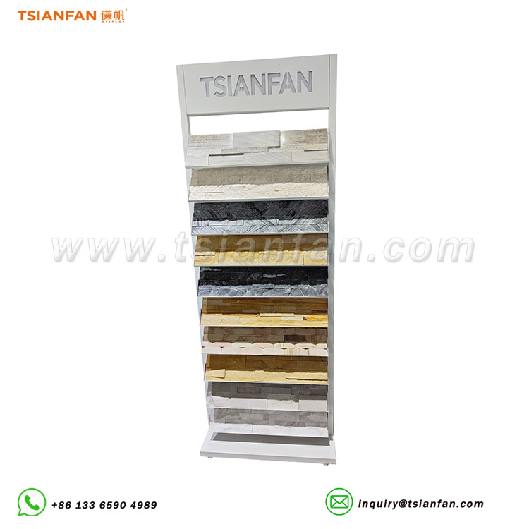 granite sample floor display stand