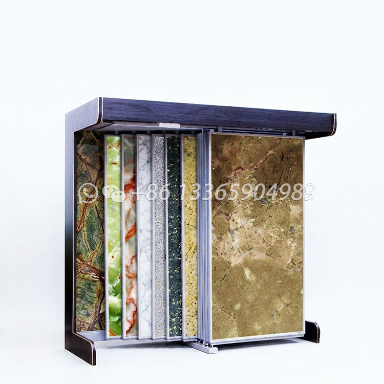 brown marble sample slab display rack-sd2018
