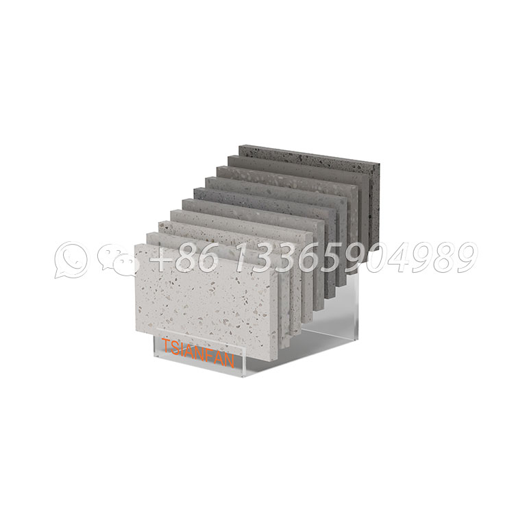Acrylic granite display rack tile display ideas-SRT506