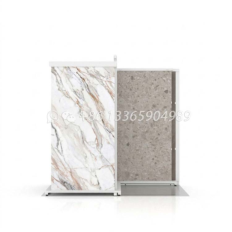 hot selling large slab ceramic tile sliding display stand - Image 2