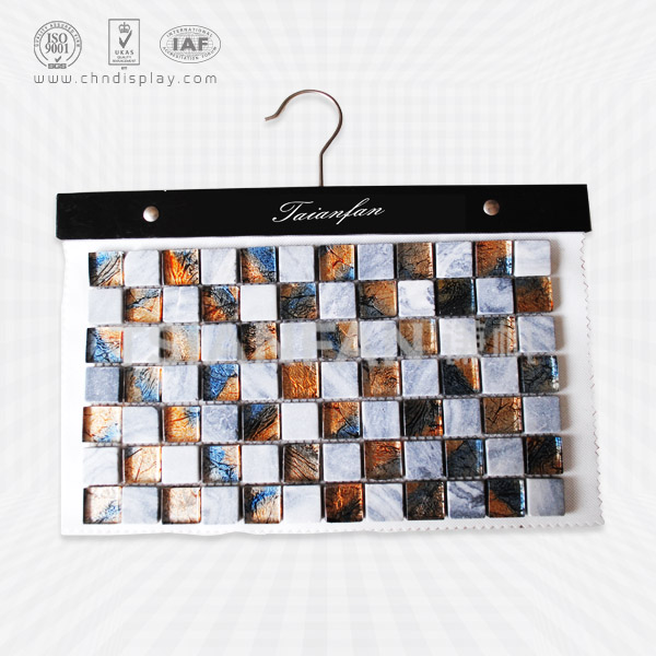 mosaic tile samples hanging panels,hanging inside the mosaic showroom-pz2032
