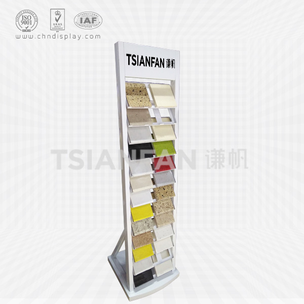 quartz stone floor display stand-srl050