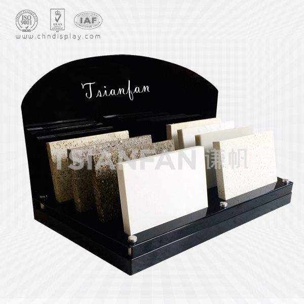 acrylic quartz stone sample counter display rack-srt2015