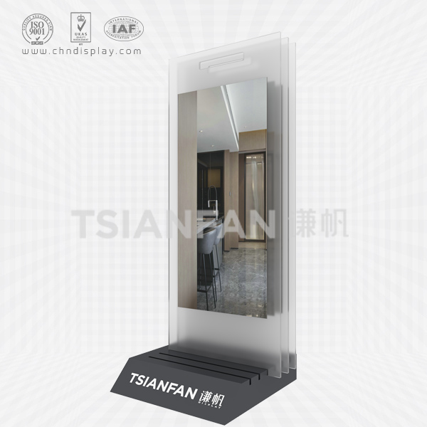black sample display stand for ceramic tile-e2068