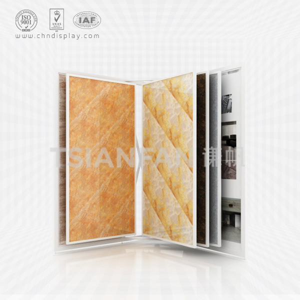 ceramic tiles can be flipped display rack placed in the corner-cf2013