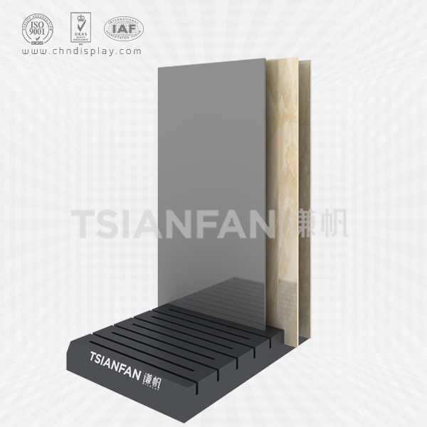 wholesale small landing floor tiles can be printed logo simple display rack e2121