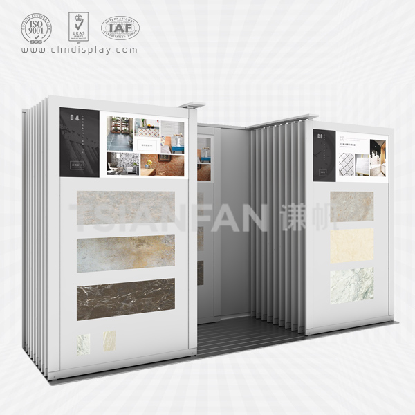 white pull-out ceramic tile display-ct2215