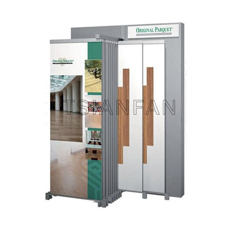 hot sale wood floor standing plank metal display racks-wt908