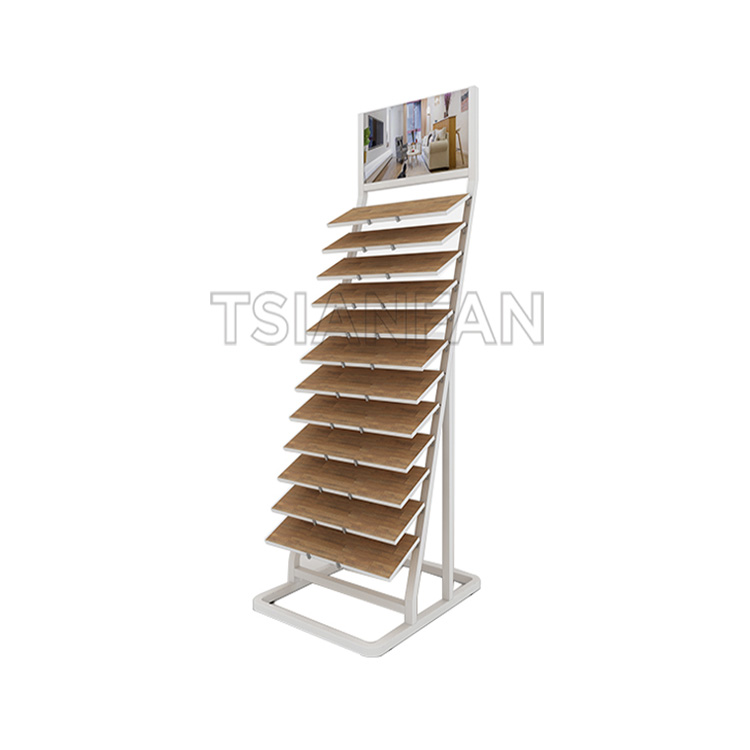 laminate and wooden flooring showroom display system for wood floor store-WL1022