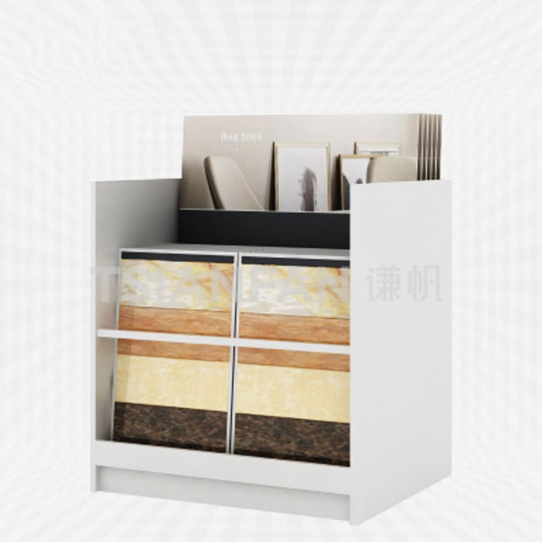 wooden drawer style ceramic tile display stand-cc2055