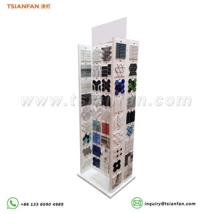 mosaic tile floor stand stone display solutions-ML988