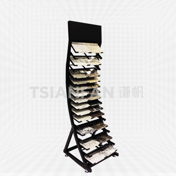 arc type quartz stone flooring display rack-srl2008