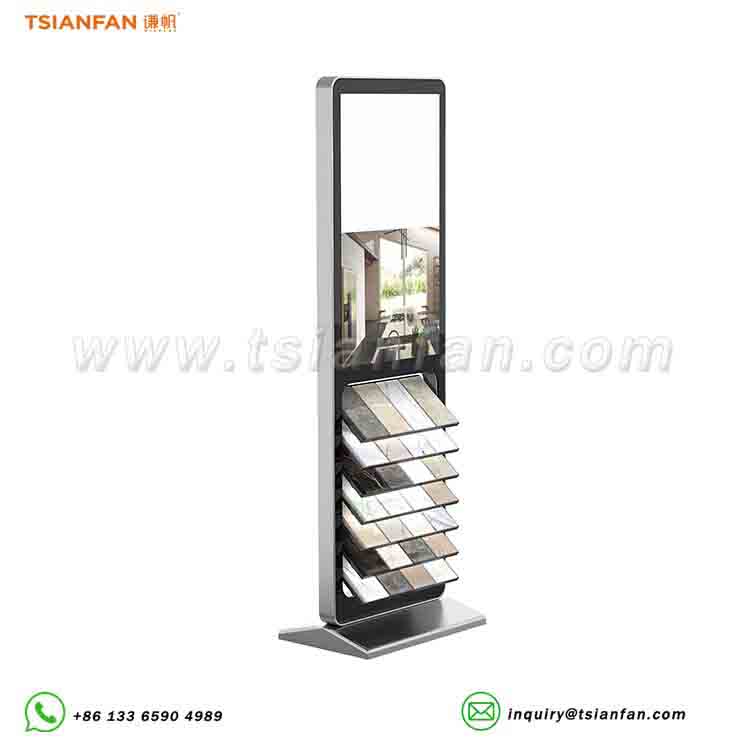 tile showroom display stands digital stone display rack-SRL598