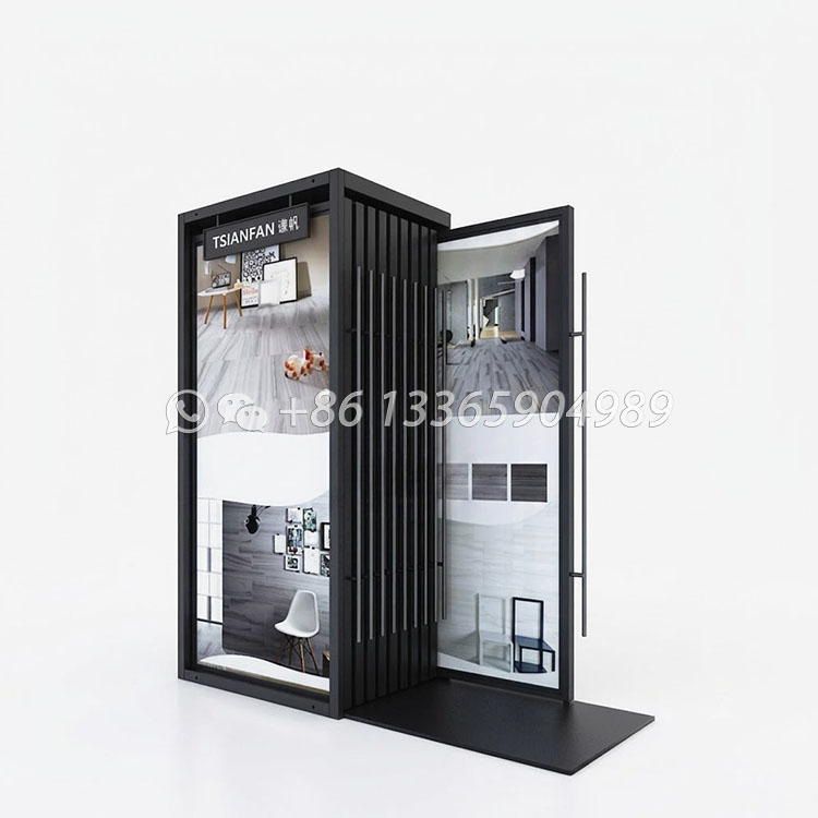 ceramic tile showcase display shelf,metal frame-ct2027