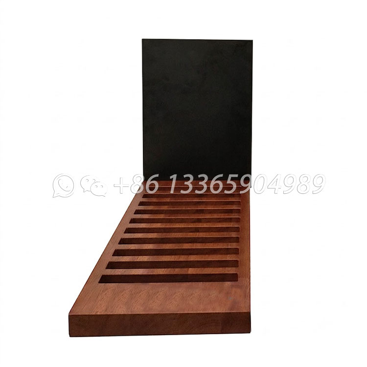 Acrylic back panel desktop stone sample display stand