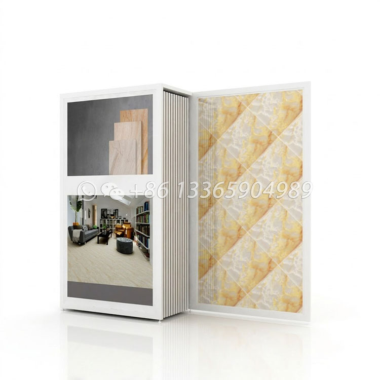 custom pull out the style of ceramic tile sample display stand-ct2037