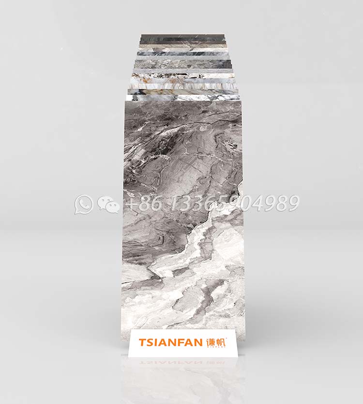 marble showroom display stone display rack-CE917