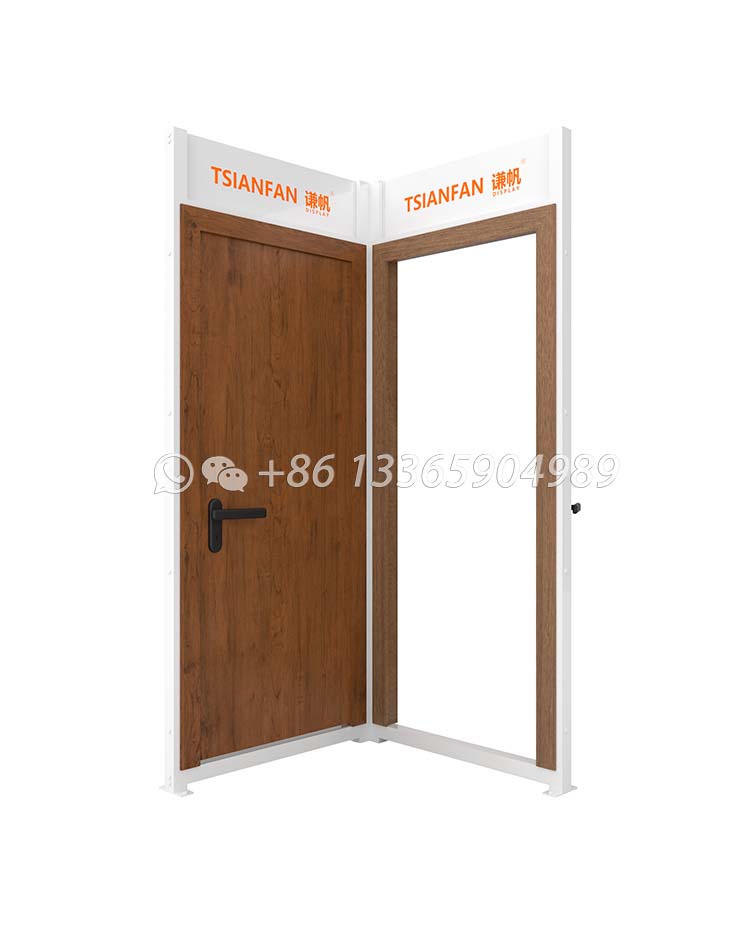 wooden door display stand custom door displays-KK140