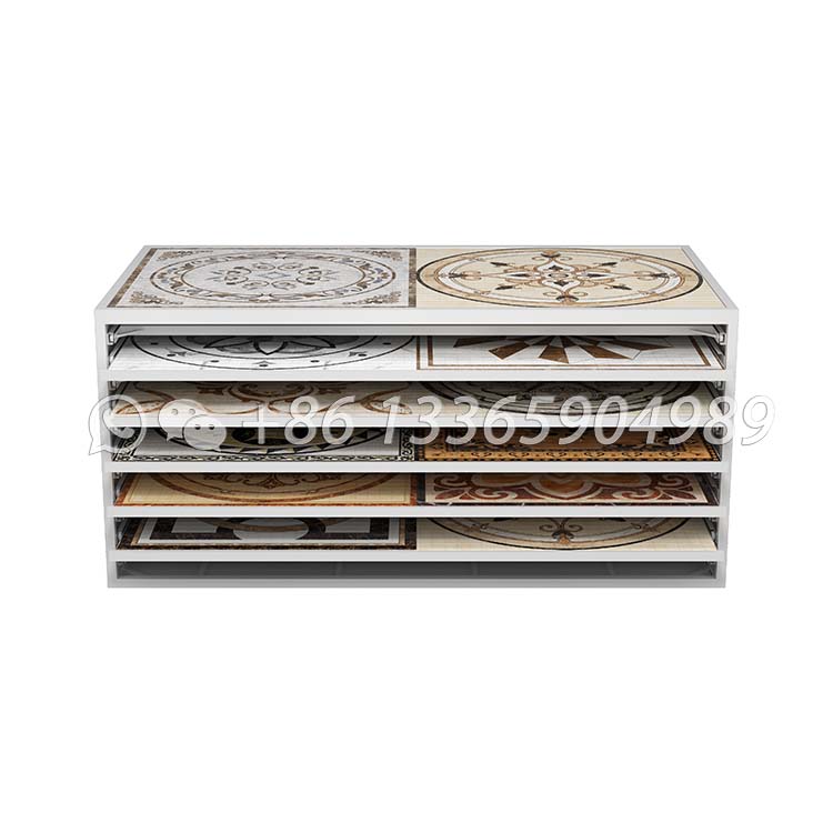 Factory Customize Mosaic tile stone sample drawer display rack Marble Granite Cabinet MC1003 - Image 3
