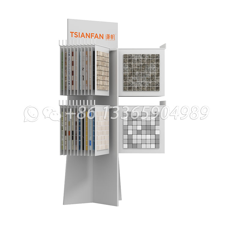 Mosaic tile high-grade custom page-turning display rack-MF009