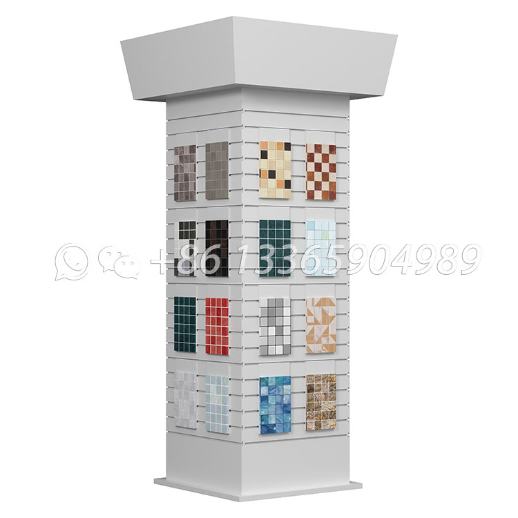 New Design Mosaic stone sample steel floor stand display stand ML104