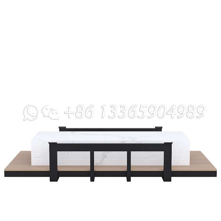 Artisan crafted stone slab exhibit holders simple bracket for granite slab-SD151 - Image 4