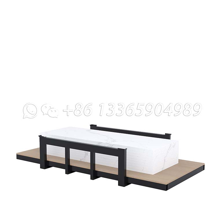 Artisan crafted stone slab exhibit holders simple bracket for granite slab-SD151 - Image 6