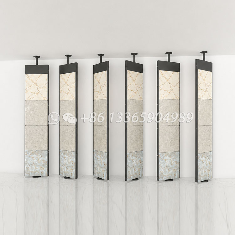 samples hanging granite floor display-sg917