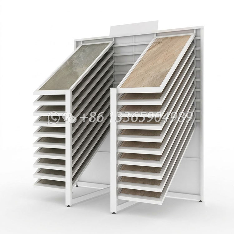 Horizontal sliding tile panel rack freestanding sliding unit-CX2021