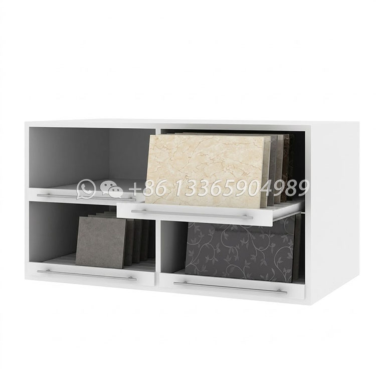 four compartments ceramic tile cabinet displays