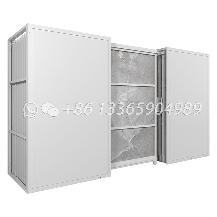 large sample stone pull out display stand metal display rack-CT2157