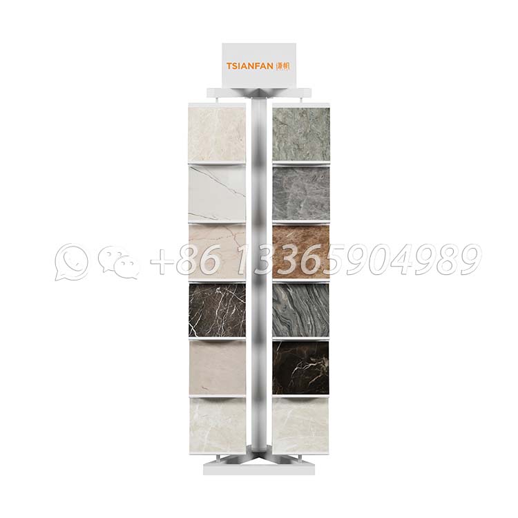 granite stone display tower metal display rack-SRL597 - Image 3