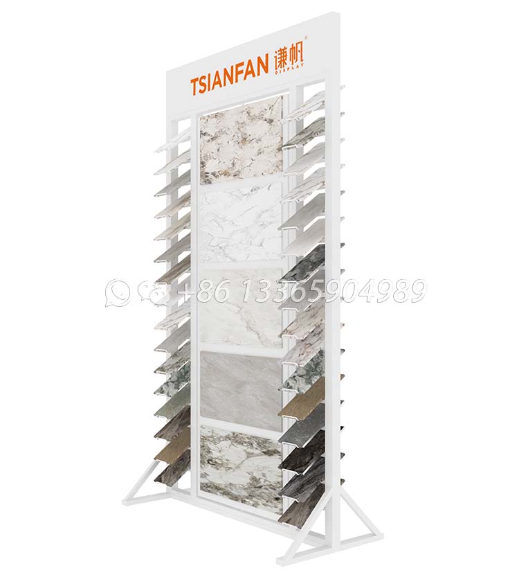 Freestanding vertical tile rack with adjustable slots-SRL954
