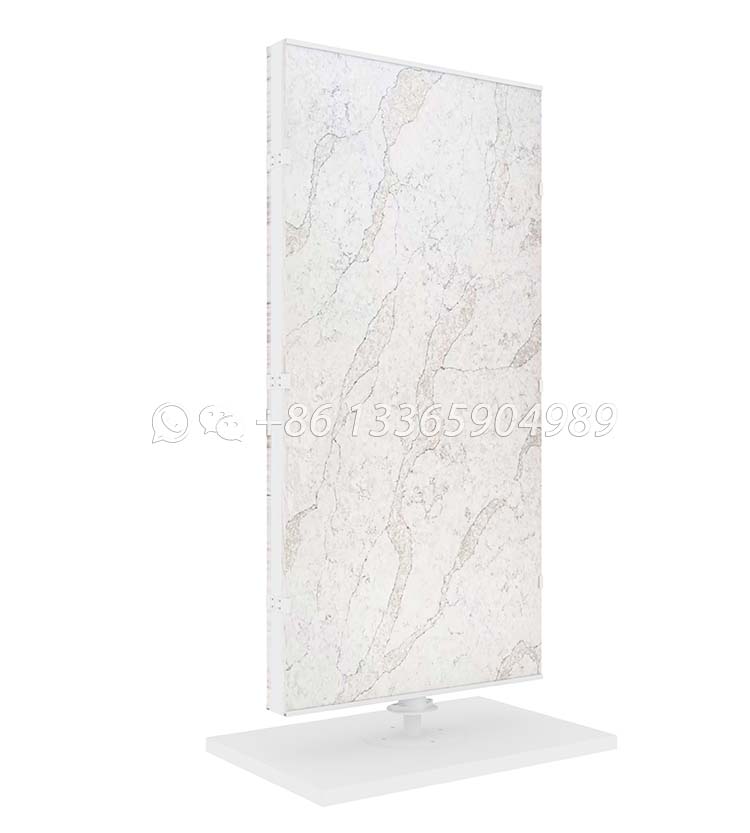 Custom branded rotating tile rack for stone galleries-SRL952
