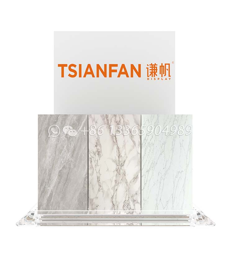 Heavy-duty acrylic countertop rack for marble samples-SRT941 - Image 4