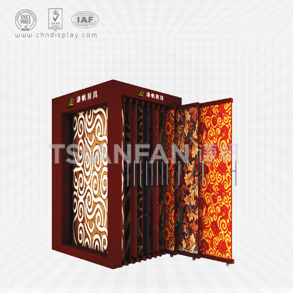carpet sample display stand shelf，pull-out displays-ct2001