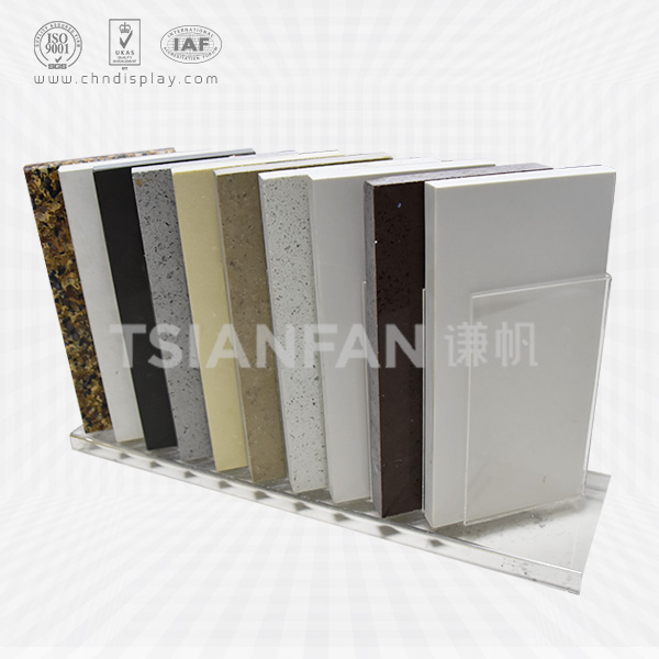 high-grade acrylic quartz stone countertops display rack-srt2024
